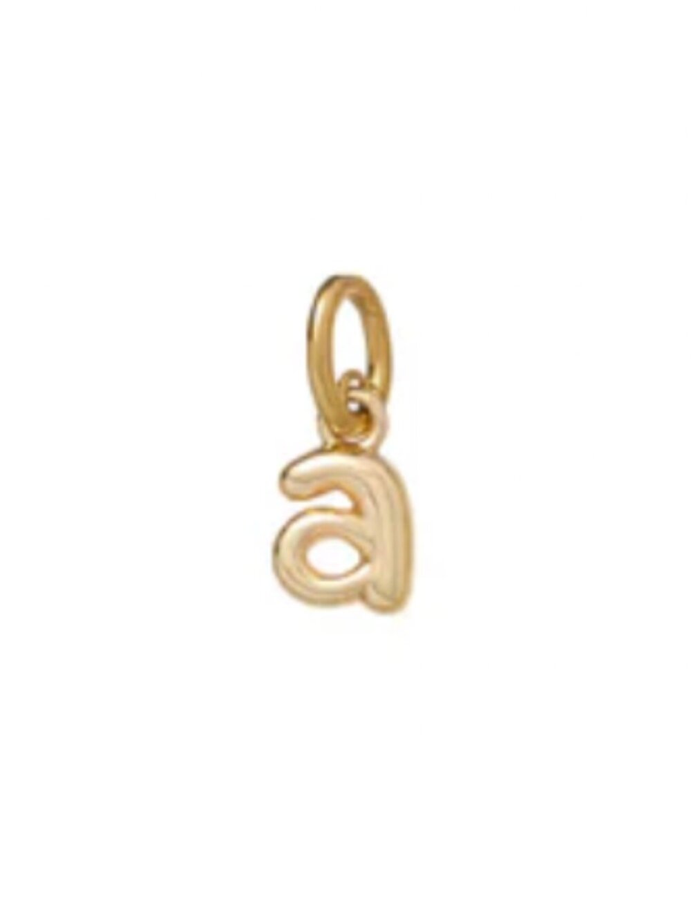 Roxanne Assoulin The Itsy Bitsy Puffy Initial Charm Necklace Initial "a" - Picture 2 of 5